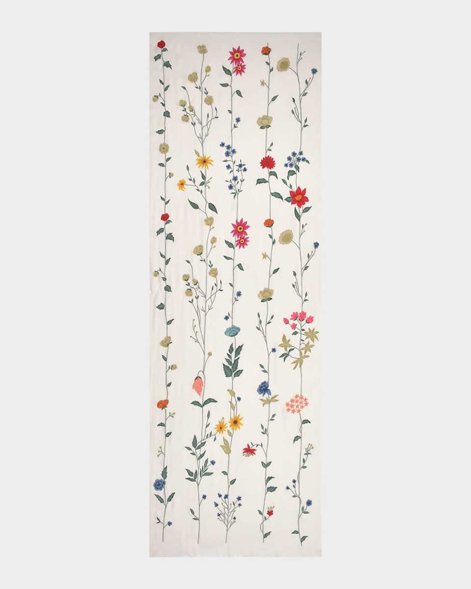 Blossom Bliss Merino Wool Scarf